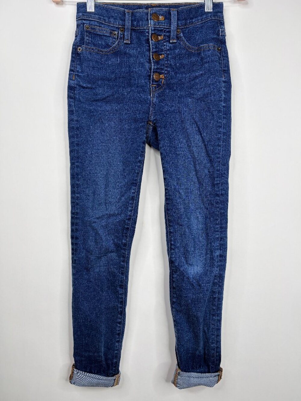 J. Crew 10" High Rise Skinny Jeans Misty Blue Wash 24 #A2866 - Picture 2 of 6